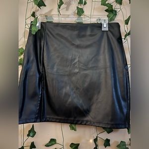 SHEIN leather skirt